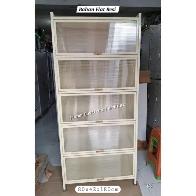 Lemari Sayur Plat Besi Kitchen Set Lemari Dapur Rak Piring Lemari Serbaguna