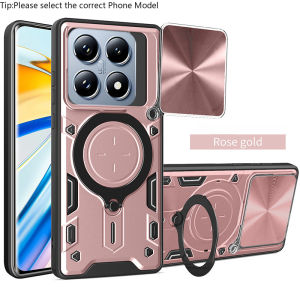 Slide Camera Lens Casing For Xiaomi 14T Pro 13T Xiaomi14TPro 14TPro 13TPro 5G 2024 Shockproof Phone Case Armor Ring Casing Bracket Stent Push Camera Lens Protection Hard