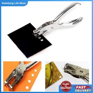 6mm Punch Card Hole Puncher Circle Metal Single Hand Held Hole Punch Scrap Fastener