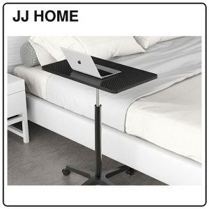 【JJ HOME】Movable Lifting Table with Wheels Adjustable Rotatable Standing Desk Computer Bedroom Study Room Household