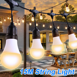 6w Big Bulb Hanging String Lights IP44 Waterproof Outdoor LED Globe Light Shop Street Garden Lighting E27 connectable