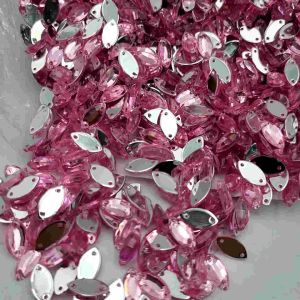 DIAMON RESIN KRISTAL JEPANG MOTIF MATA LANCIP UKURAN 5X10 MM WARNA WARNI KUALITAS BAGUS KILAU CANTIK PER LUSIN