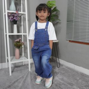 Overall Jumpsuit Jeans Biru Tua / Overall Anak Laki-laki / Overall Jeans / Overall Anak Prempuan