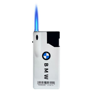 Metal windproof lighter Blue flame Refillable Windproof Lighter Cigarette Lighter Sports car logo lighter JVL