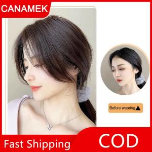 【CANAMEK】 Tóc Giả Bangs Bên Trái Và Bên Phải Tóc Giả Bangs Chia Bangs Tóc Giả Tóc Phần Mở Rộng Mảnh Cho Cô Gái