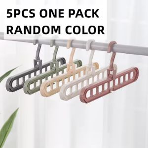 Multifunctional Closet Organizer Premium Wardrobe Clothing Hanger with 9 Hole Space Saving Clothes Hangers Folding Clothes Hanger