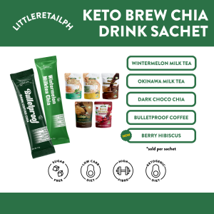 SACHET Keto Brew Chia Drink (Fiber Chocolate Milktea) Keto Low Carb Approved