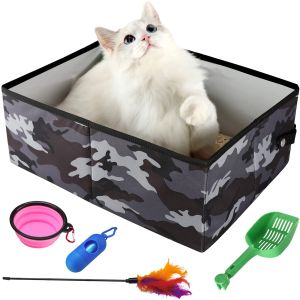 Edenpetz Foldable Cat Simple Litter Box Foldable Waterproof Outdoor Portable Pet Travel Toilet