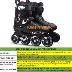 Giày patin người lớn bánh cao su trượt mượt và êm có size từ 38-44 hãng Ninja cao cấp  - TOMTIN SPORT quà tặng thể thao mùa hè