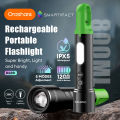 Orashare OL03 Led Flashlight Type-C Rechargeable COB Super Bright Torch Emergency Light for Hiking Camping Night With Buckle. 