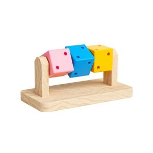 CARING PETS Chống cắn Đồ chơi khối lập phương cho Chuột Hamster Cầu Vồng Gỗ Khối nhai cho thú cưng Khối lập phương hamster đồ chơi Hài Hước Khối nhai cho chuột Hamster Cho chuột lang chồn