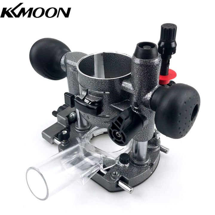 KKmoon Compact Aluminum Plunge Router Bracket Milling Trimming Machine ...