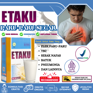 ETAKU - Napas Lancar Paru Paru Segar 100% Original Susu Herbal Alami Anti Asma Anti Batuk - 200 Gram