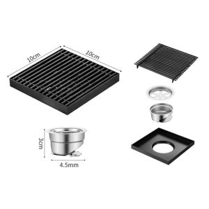 NOCASE Large Drainage Bathroom Floor Drain 304 Stainless Steel Insect-proof Drain Filter Durable Sewer Deodorant Shower Drains Bathtub Drain Toilet