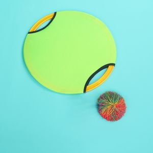 Funny Ball Toy Parent Child Easy Apply Throwing Funny Kids Toy Racket Catch Ball Game Set Interactive Outdoor Sports Toys