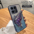 For Honor X6 4G X6s 4G X6a X6a Plus X7a X8 5G X8a 4G X8a 5G X8b 4G VRQR Phone Case Full edge electroplated glitter card diamond butterfly bracket. 