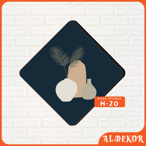 Decor Art - Aldekor Pajangan Sticker Dinding Tempel Abstrak Model Minimalis - H