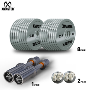 XMASTER Loadable Dumbbell set Mini Barbell load 120KG Fitness gym CrossFit Training ROGUE ELEIKO