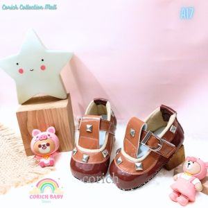 SEPATU BAYI - SEPATU BABY - SEPATU PREWALKER - A17 - SEPATU BALITA - SEPATU ANAK - ORIGINAL BRAND - CORICH BABY SHOES - BAYI USIA 0 - 11 BULAN - SEPATU SNEAKERS BAYI - BAYI BARU LAHIR - PEREMPUAN - BABY SHOES