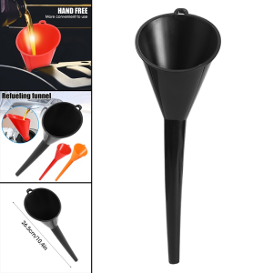 Car Refueling Longer Funnel Anti-splash Plastic Auto Long Mouth Oil Funnels Engine Funnel Motorcycle Refueling Car Accessories