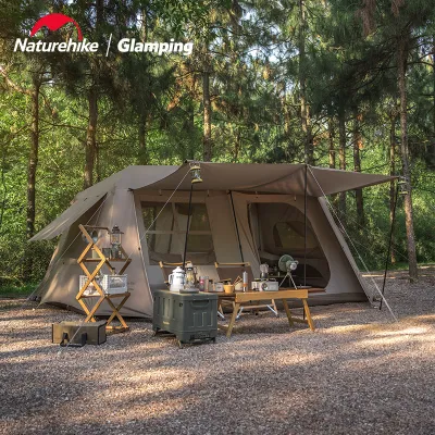 Latest Tiblack coating Ready Stock + free gift! Naturehike Village 13 Automatic Tent