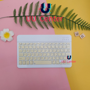 คีย์บอร์ดBluetooth เมาส์ไร้สาย เชื่อมต่อง่าย พกพาง่ายใช้สำหรับคอมพิวเตอร์ สำหรับiPad แท็บเล็ต โทรศัพท์มือถือ Keyboard RGB