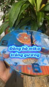 ĐỒNG HỒ MICA TREO TƯỜNG TRÁNG GƯƠNG KÍCH THƯỚC 35CM MÃ 02 – ĐIỂM NHẤN SANG TRỌNG CHO KHÔNG GIAN NHÀ BẠN