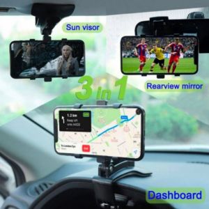 ( MY ACC ) Holder HP Mobil Jepit Dashboard Spion 360 Derajat Car Holder HD-35 / HD 35 / HD35