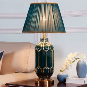 Lamp Bedroom Desk Lamp Bed Side Table Lamp LED Table Lamp Bedroom Vintage Ceramic Table Lamp European Style Lamp Bedroom Desk Lamp