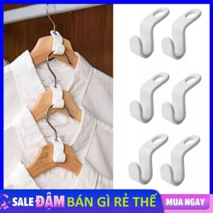 COMBO 10 Đầu Nối Móc Treo Quần Áo Bằng Nhựa Tiện Lợi - Đầu Nối Móc Treo Quần Áo Xếp Tầng Tiết Kiệm Không Gian Tiện Lợi