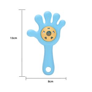Baby Palm Silicone Teether Toys Babies Accessories Newborn Sucking Chew Toys Nipple Holder Baby Nursing Kids Silicone Teether Toy Baby Rattle Toy Teething Ring Sensory Toys