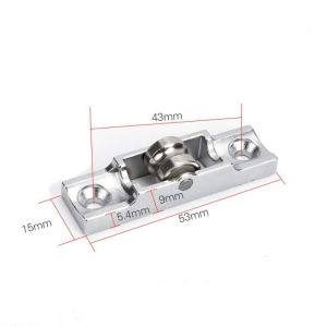 WININ Thép không gỉ Ròng rọc cửa sổ Bánh xe Đồ nội thất Con lăn cửa sổ Phần trên Cửa trượt Trượt Thủy tinh