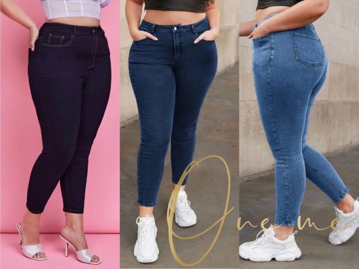 ONE ME#COD 5 Colors Ladies Pants Plus Size:31-36 Mid waist Jeans