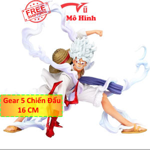Mô Hình One Piece Luffy nika gear 5 trạng thái chiến đấu siêu ngầu cao 16cm nặng 320g Figure OnePiece - Vũ mô hình