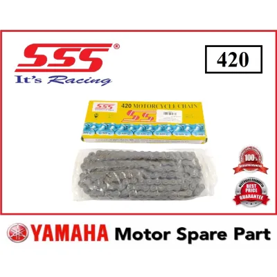 RANTAI SSS CHAIN 420 // 100L 108L 114L 120L 132L RANTAI MOTORSIKAL CHAIN [SSS] 100% ORIGINAL SSS