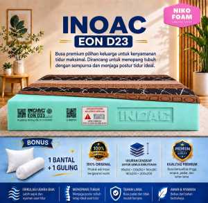 Kasur Busa INOAC EON D23 Ukuran 145 x 200 cm Garansi 10 Tahun Anti Kempes