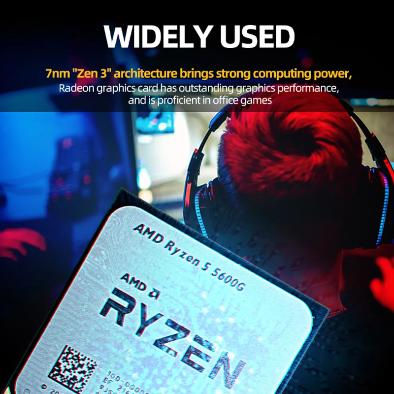 AMD Ryzen 5 5600G / R5-5600 / R5-3400G Desktop Processor AM4 Socket 6-Core 12-Thread
