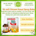 Xịt mũi Otosan Nasal Spray Baby 30ml- Giảm viêm mũi, viêm xoang, ngạt mũi cho trẻ. 