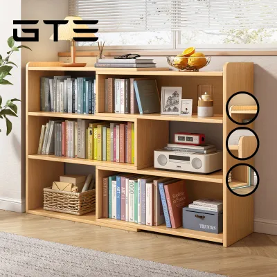 GTE Bookshelf Storage Floor Against The Wall Home Bedroom Storage Cabinet Office Short Bookcase - Fulfilled by GTE SHOP