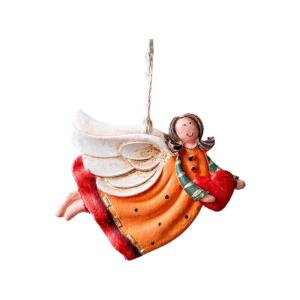Christmas Tree Decoration Resin Angel Statue Ornament Festival Hanging Decorations For Tabletop Mantels Display
