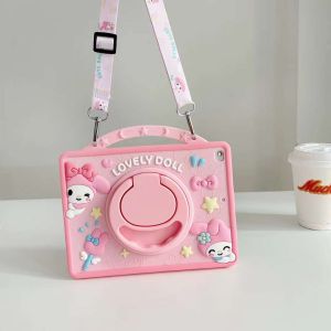 Kesing Perlindung Tablet Anak Tali Lanyard Pegangan 360 Derajat Untuk iPad 5/6/7/8/9/10/Air 4/5