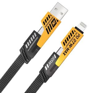 Cáp sạc nhanh đa năng 4 trong 1  chống rối