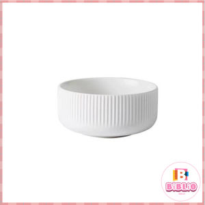 Biblio White Ceramic Steak Plate Dining Serving Dish for Home Restaurant Nordic Style Tableware 1Pc