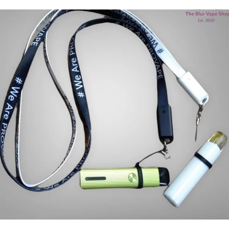 JUICY Lanyard Lace ID Holder Necklace for ID Keys Vape Holder with Silicone  Rubber Ring E Cig Neck Strap