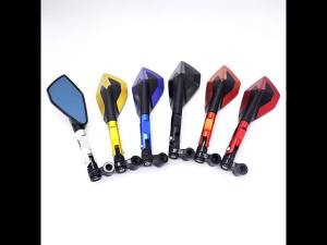 Motorcycle rearview mirror modified pentagonal mirror CNC Reverse assist mirror a new hot-selling product for electric vehicles