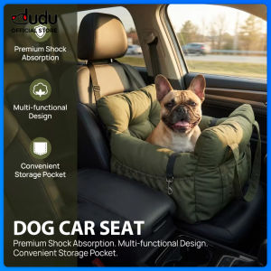 DUDU Pet Dog Car Seat for Small Dogs Portable Puppy Car Seat of Easy Installation Fashionable Pet Carrier Bag with Large Pockets Machine Washable Dog Booster Seat