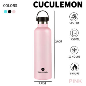 Cuculemon Tumbler Stainless Steel Termos Tahan Panas Dingin 24 Jam Botol Minum 750ml