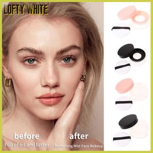 Lofty White 20g Empty Air Cushion Puff Box With Powder Sponge Sifter Or Elastic Mesh Portable Makeup Case Container For Loose Powder