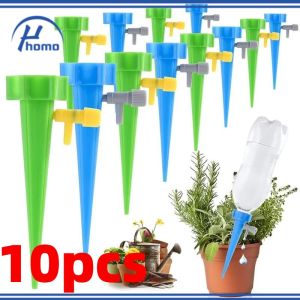 10pcs  Auto Drip Irrigation Watering System Dripper Spike Kits Garden Household Plant Flower Automatic Waterer Tools（1pc）