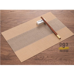 Miếng Lót Chén Dĩa Bàn Tiệc Khăn Trải Bàn Bát Đĩa Sọc Ngang